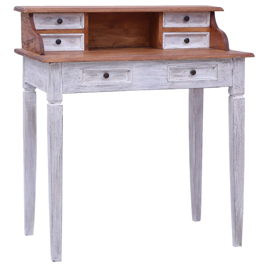 Writing Desk with Drawers 90x50x101 cm - Solid Reclaimed Wood