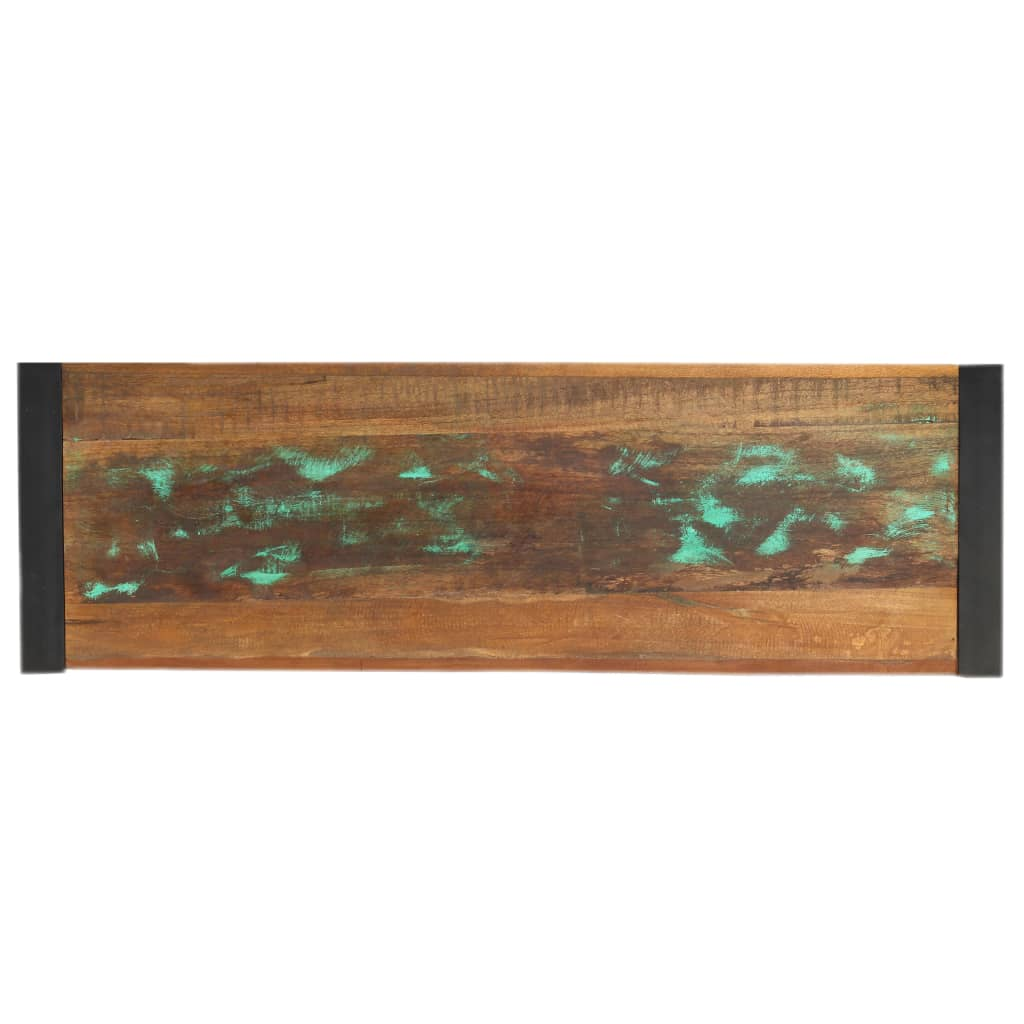 Console Table 110x35x76 cm - Solid Reclaimed Wood, Industrial Charm, Vintage Style