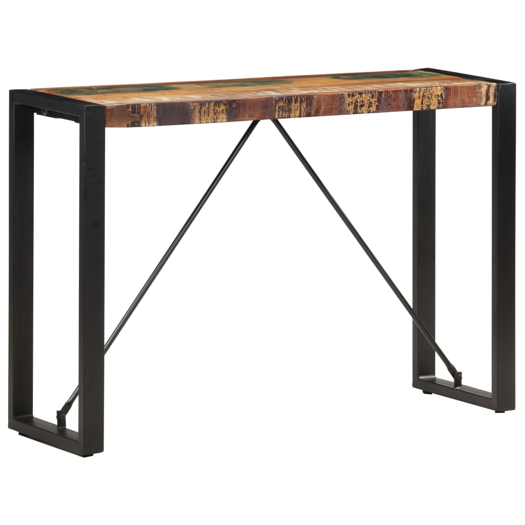 Console Table 110x35x76 cm - Solid Reclaimed Wood, Industrial Charm, Vintage Style