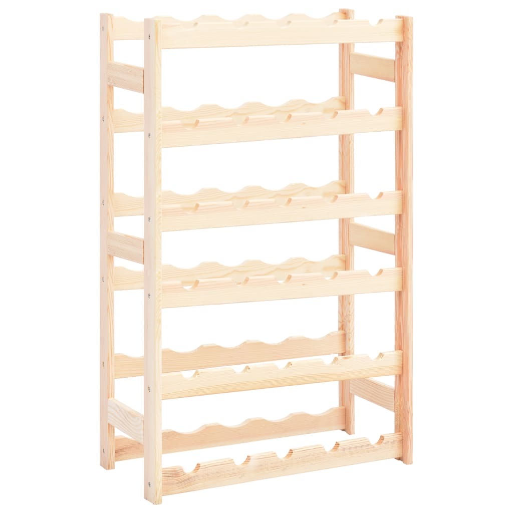 Wine Rack for 30 Bottles Pinewood - Rustic Charm and Durable Design