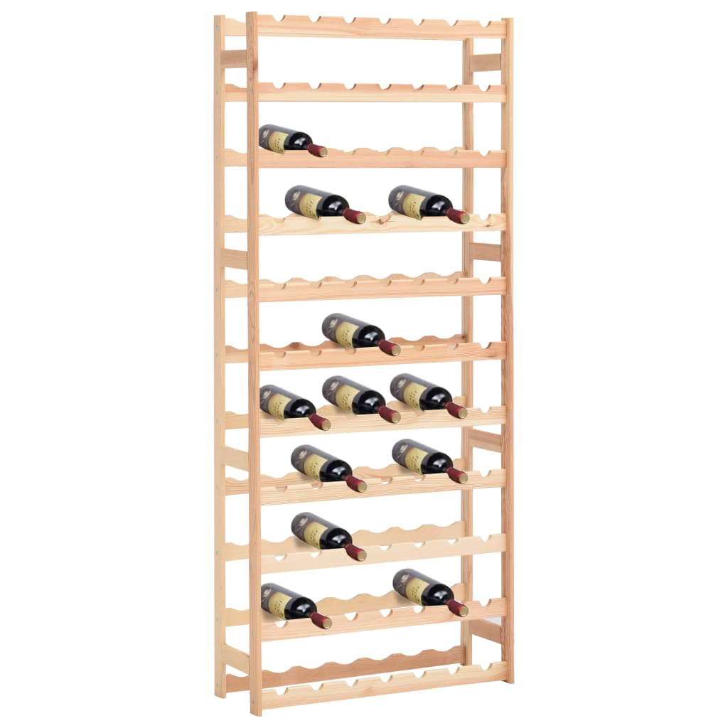 Wine Rack for 77 Bottles Pinewood - Stylish Storage and Display