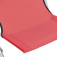 Folding Beach Chairs 2 pcs - Red Fabric | Comfortable & Durable