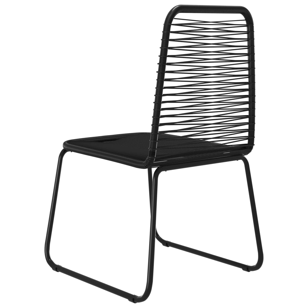 Outdoor Chairs 4 pcs Poly Rattan Black - Comfortable and Stylish