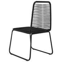 Outdoor Chairs 4 pcs Poly Rattan Black - Comfortable and Stylish