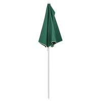 Garden Half Parasol with Pole 180x90 cm Green - UV Protective and Durable