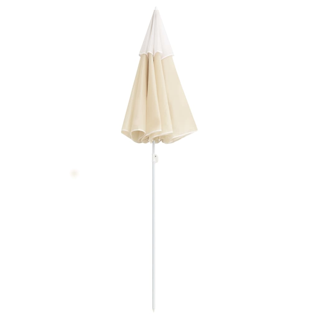 Outdoor Parasol with Steel Pole Sand 180 cm - Create Shade and Enjoy the Outdoors