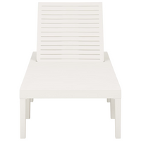 Sun Lounger Plastic White - Comfortable Outdoor Living