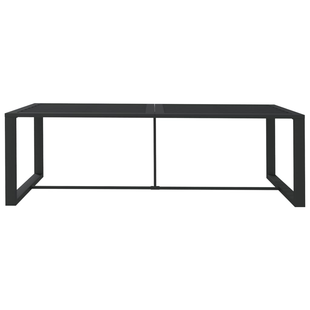 Outdoor Dining Table Anthracite 120x60x66 cm Aluminium