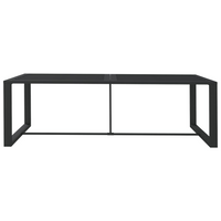 Outdoor Dining Table Anthracite 120x60x66 cm Aluminium