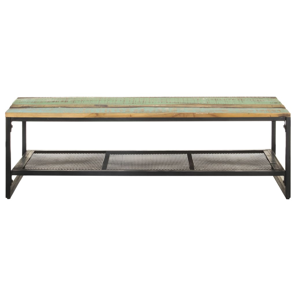 Coffee Table 110x60x35 cm Solid Reclaimed Wood - Rustic Style