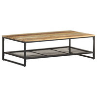 Coffee Table 110x60x35 cm Solid Reclaimed Wood - Rustic Style