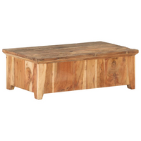 Coffee Table 90x50x31 cm Solid Reclaimed Wood - Vintage Look, Handmade