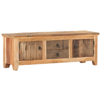 TV Cabinet 120x30x40 cm - Solid Acacia Wood and Reclaimed Wood