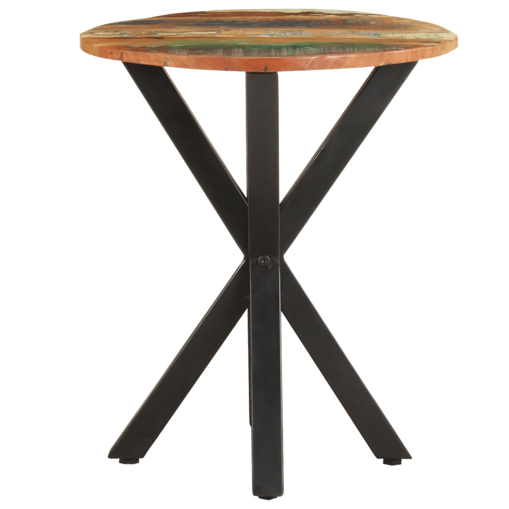 Side Table 48x48x56 cm - Solid Reclaimed Wood - Industrial Charm for Your Home