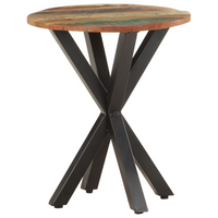 Side Table 48x48x56 cm - Solid Reclaimed Wood - Industrial Charm for Your Home