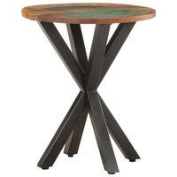 Side Table 48x48x56 cm - Solid Reclaimed Wood - Industrial Charm for Your Home