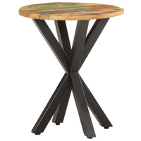 Side Table 48x48x56 cm - Solid Reclaimed Wood - Industrial Charm for Your Home