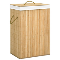 vidaXL Bamboo Laundry Basket 72 L - Stylish and Functional Storage Solution