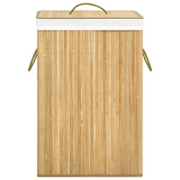 vidaXL Bamboo Laundry Basket 72 L - Stylish and Functional Storage Solution