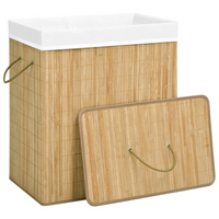 vidaXL Bamboo Laundry Basket 100 L - Stylish Storage Solution