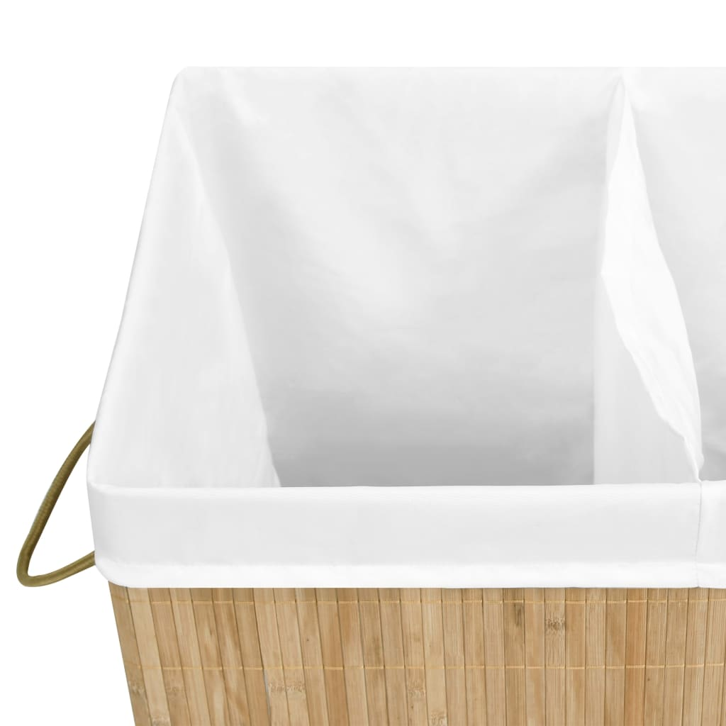 vidaXL Bamboo Laundry Basket 100 L - Stylish Storage Solution