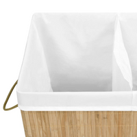 vidaXL Bamboo Laundry Basket 100 L - Stylish Storage Solution