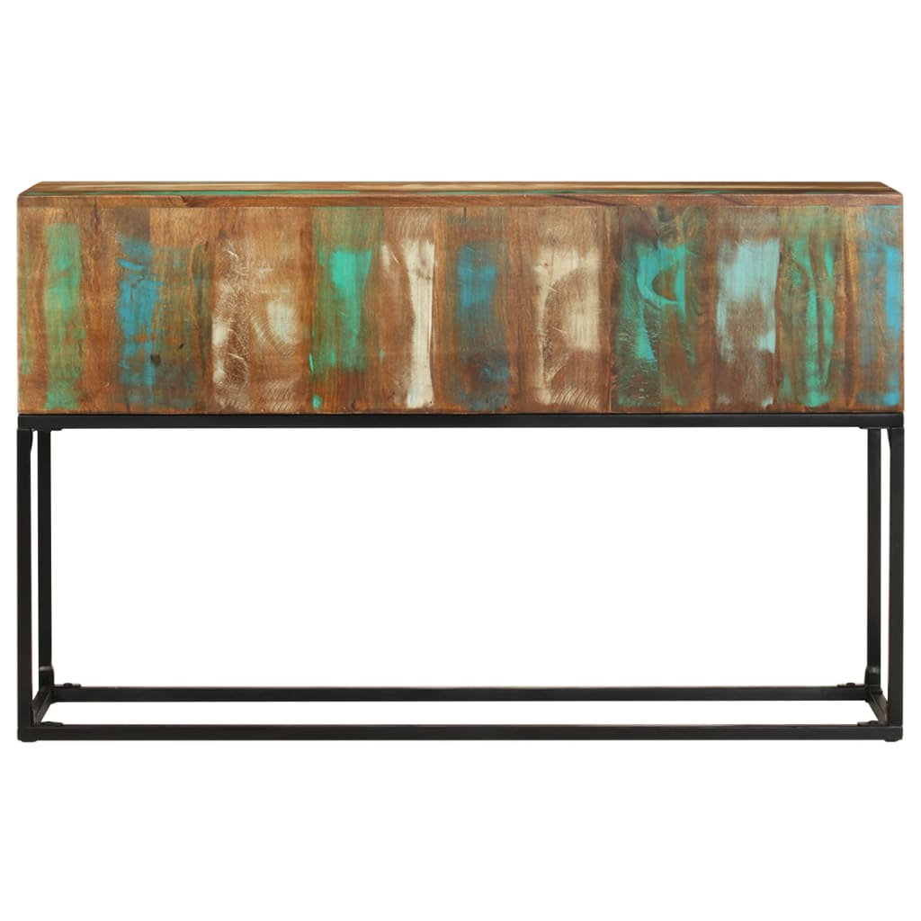 Console Table 120x30x75 cm | Solid Reclaimed Wood - Industrial Charm for Your Space