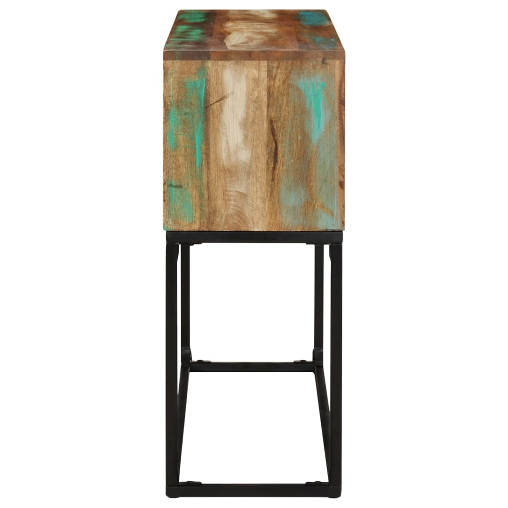 Console Table 120x30x75 cm | Solid Reclaimed Wood - Industrial Charm for Your Space