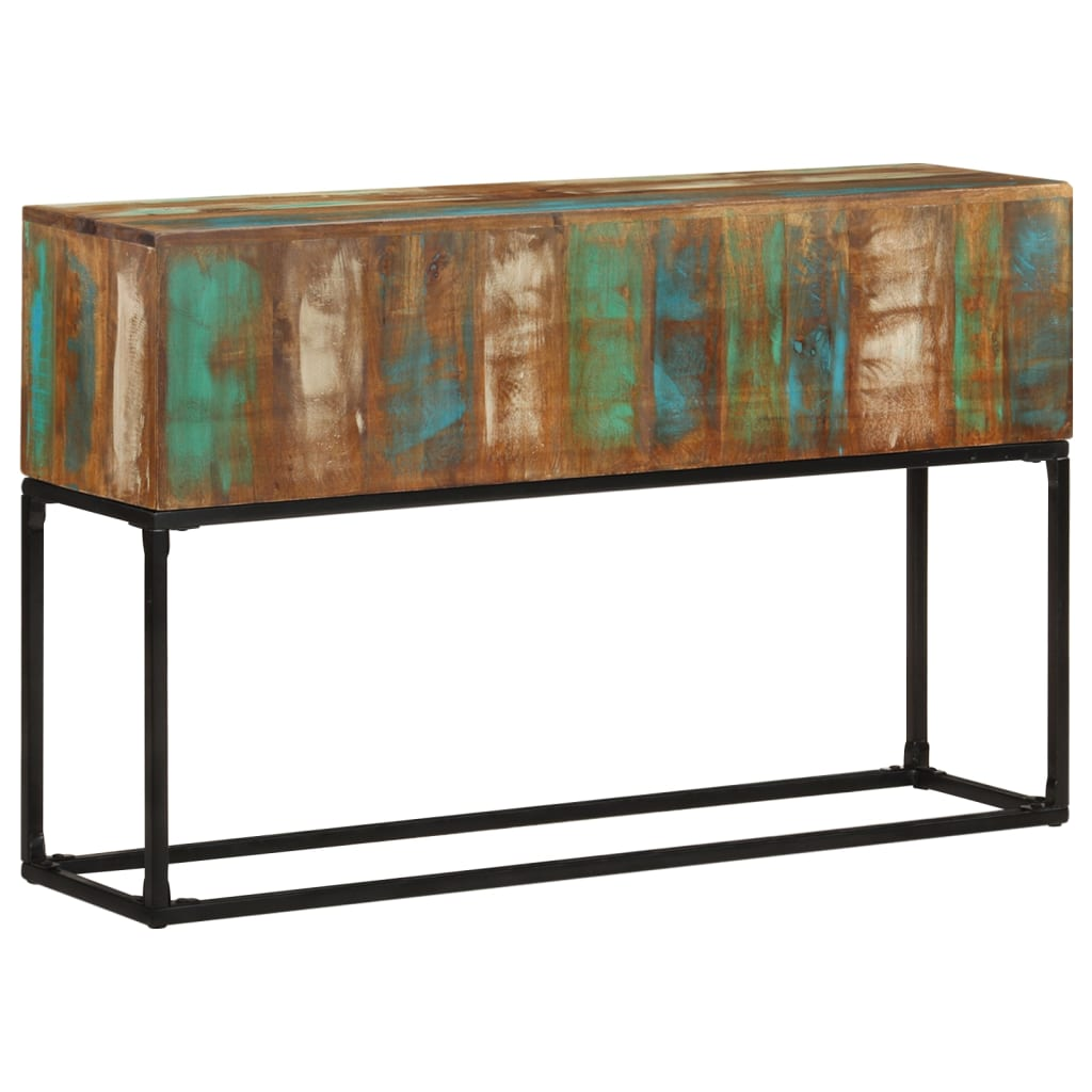 Console Table 120x30x75 cm | Solid Reclaimed Wood - Industrial Charm for Your Space