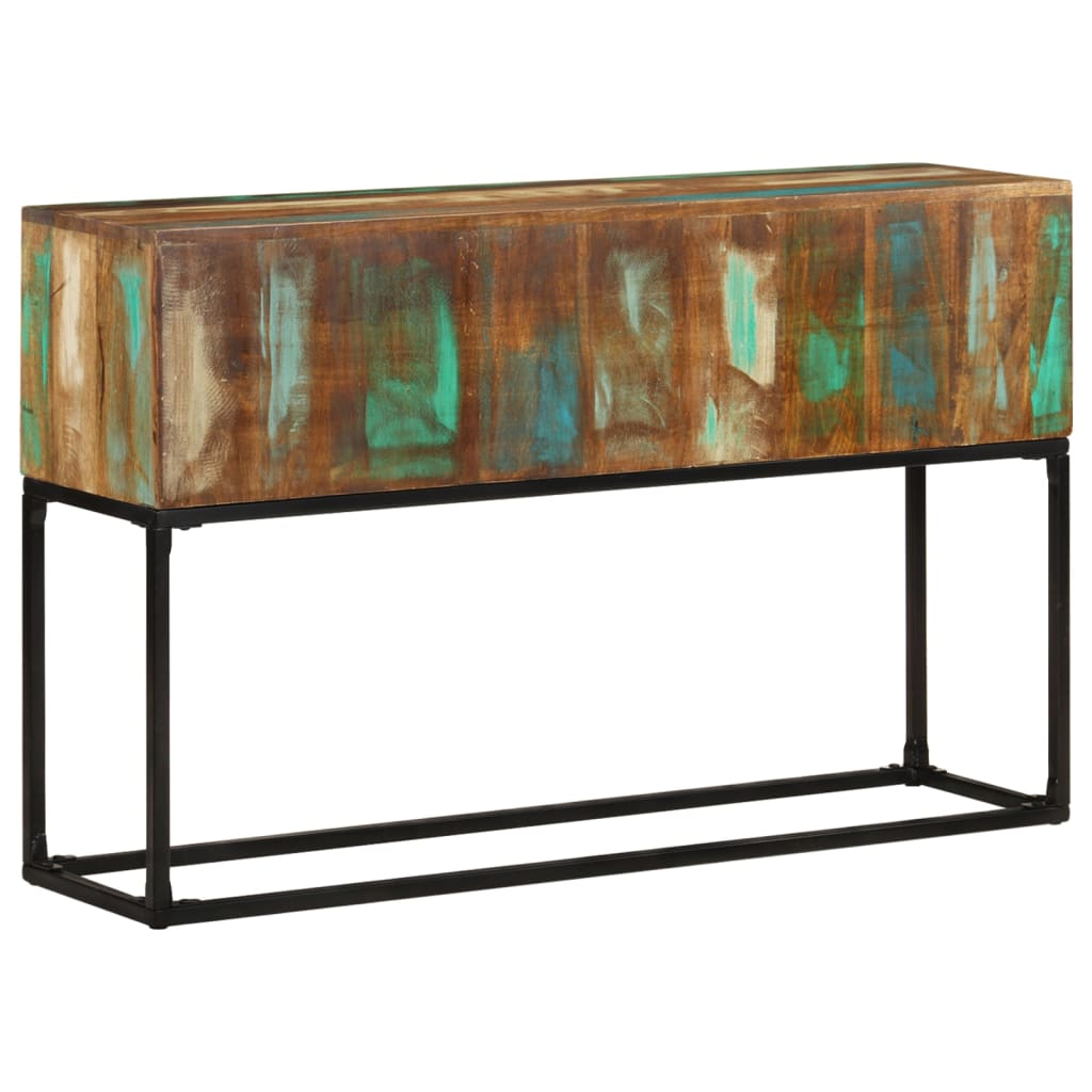 Console Table 120x30x75 cm | Solid Reclaimed Wood - Industrial Charm for Your Space