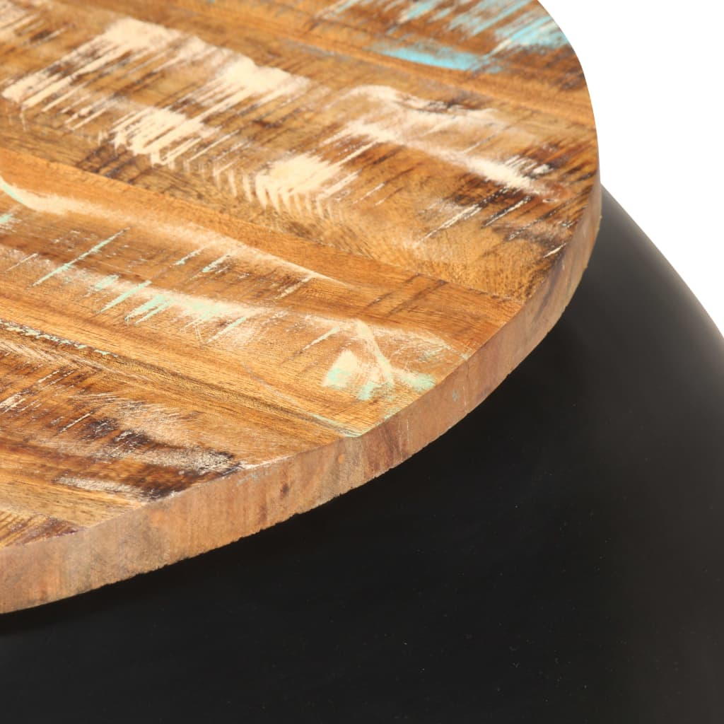 Coffee Table Black 68x68x30 cm Solid Reclaimed Wood - Elegant and Sturdy Design | vidaXL.com