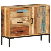 Sideboard 88x30x73 cm | Solid Reclaimed Wood | Eco-Friendly Furniture