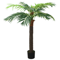 vidaXL Artificial Phoenix Palm with Pot 190 cm Green - Lifelike Decorative Plant for Home or Office