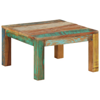 Coffee Table 60x60x35 cm Solid Reclaimed Wood - Rustic Charm for Your Home