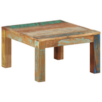 Coffee Table 60x60x35 cm Solid Reclaimed Wood - Rustic Charm for Your Home