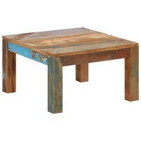 Coffee Table 60x60x35 cm Solid Reclaimed Wood - Rustic Charm for Your Home