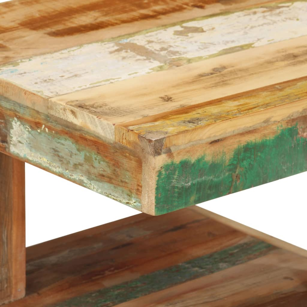 Coffee Table 45x45x40 cm Solid Wood Reclaimed - Farmhouse Style