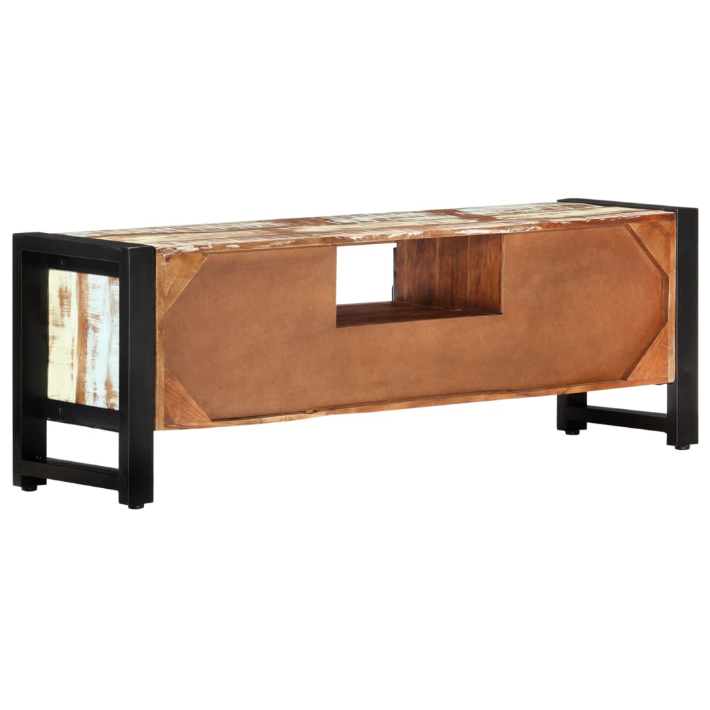 TV Cabinet 120x30x40 cm Solid Wood Reclaimed - Industrial Style, Spacious Storage, Environmentally Friendly