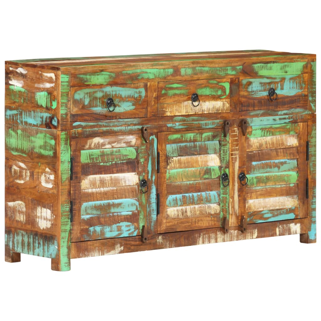 Sideboard 110x30x65 cm Solid Wood Reclaimed - Rustic Charm for Your Home Decor