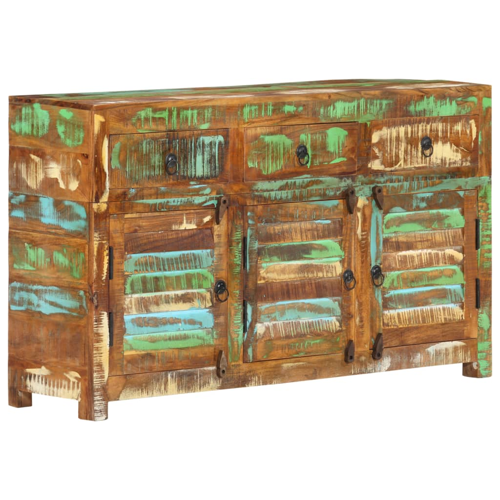 Sideboard 110x30x65 cm Solid Wood Reclaimed - Rustic Charm for Your Home Decor