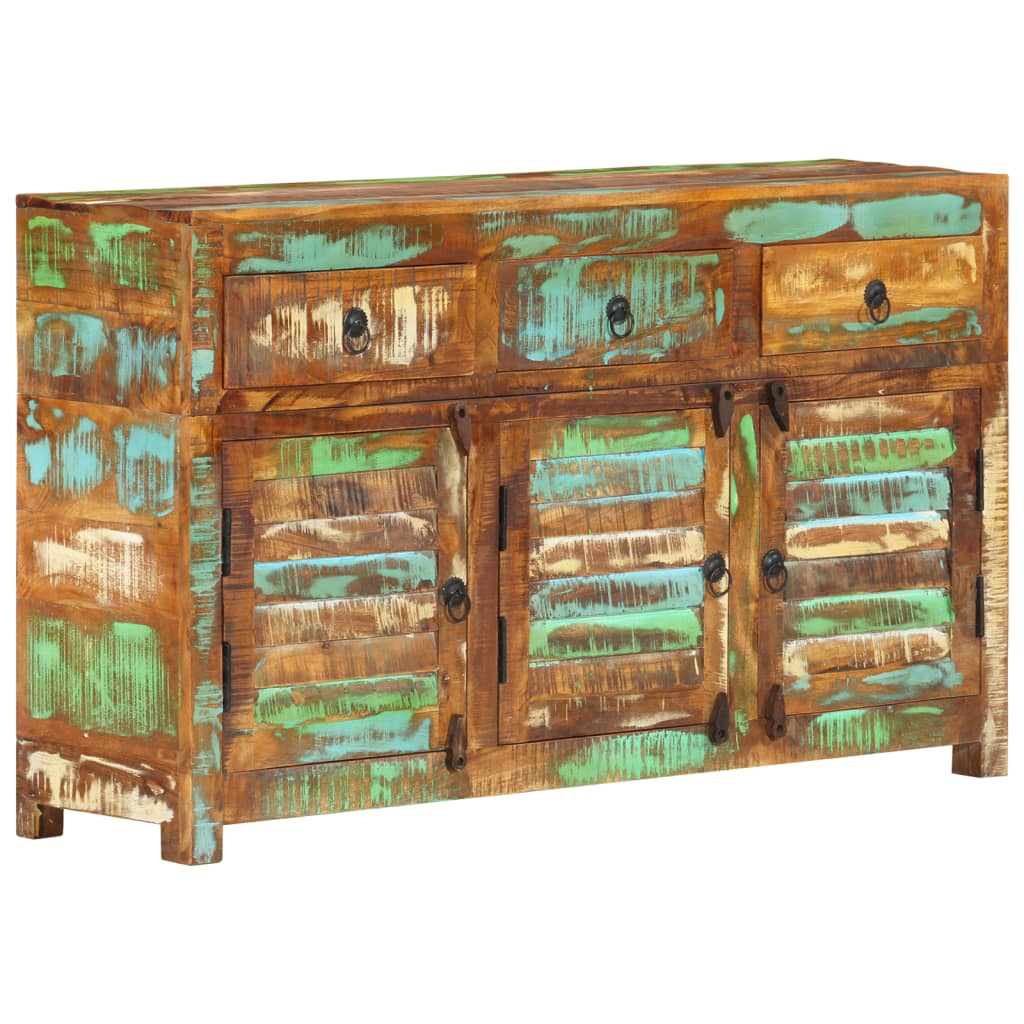 Sideboard 110x30x65 cm Solid Wood Reclaimed - Rustic Charm for Your Home Decor