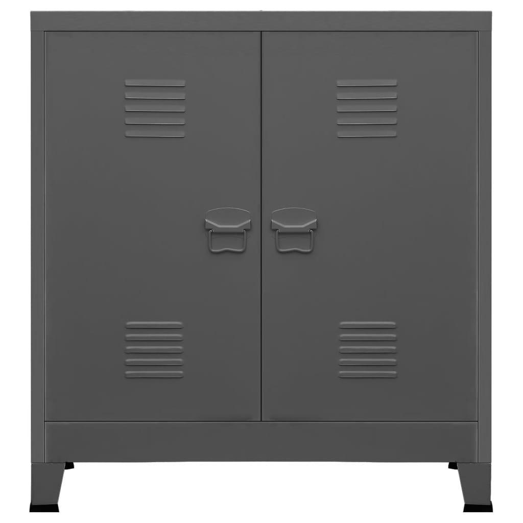 Industrial Storage Chest Anthracite Steel - Durable and Stylish Storage Solution