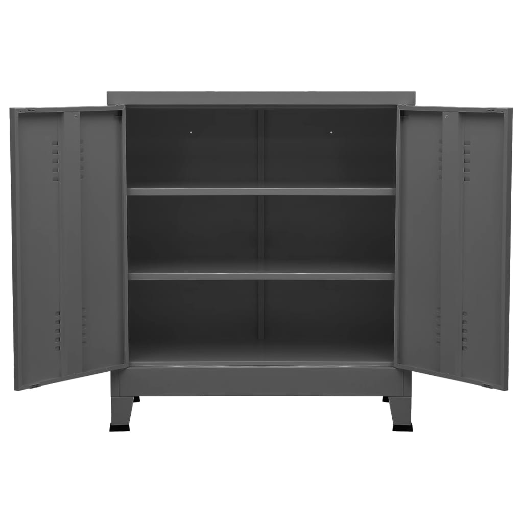 Industrial Storage Chest Anthracite Steel - Durable and Stylish Storage Solution