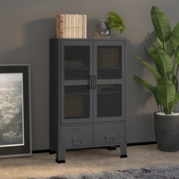 Industrial Storage Chest Anthracite Metal - Sturdy and Stylish