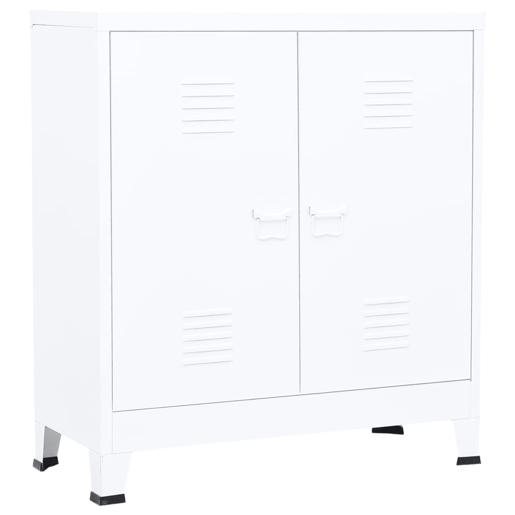 Industrial Storage Chest White Steel - Durable and Stylish Storage Solution