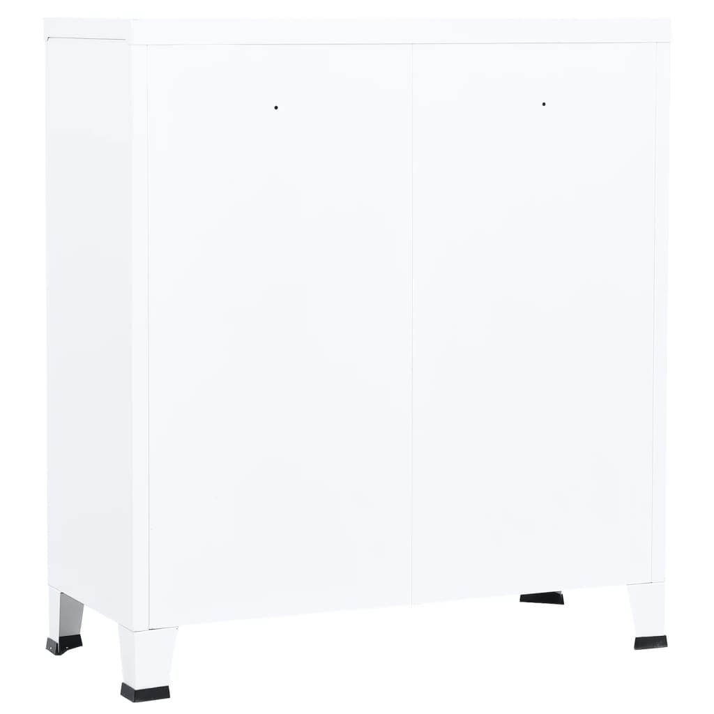 Industrial Storage Chest White Steel - Durable and Stylish Storage Solution