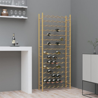 Wine Rack for 96 Bottles - Gold Metal | Modern Kitchen & Bar Storage