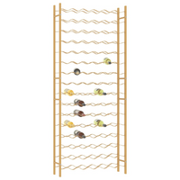 Wine Rack for 96 Bottles - Gold Metal | Modern Kitchen & Bar Storage