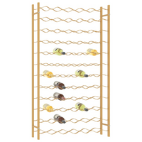 Wine Rack for 72 Bottles | Gold Metal Wine Shelf