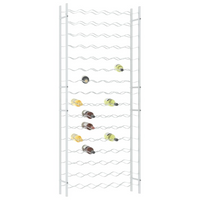 Wine Rack for 96 Bottles - White Metal, Modern Design, High Quality